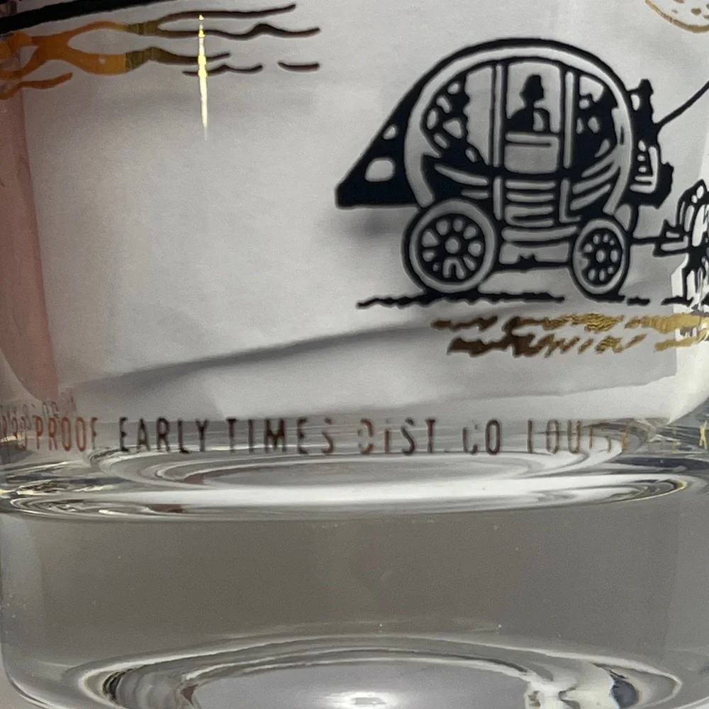 Vtg Early Times Kentucky Bourbon Glass - Perfect for Your Ky Derby Mint Julep!